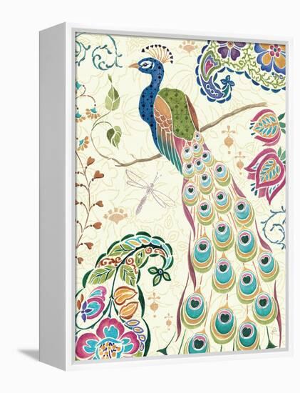 Peacock Fantasy III-Daphne Brissonnet-Framed Stretched Canvas