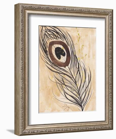 Peacock Feather 2-Beverly Dyer-Framed Art Print