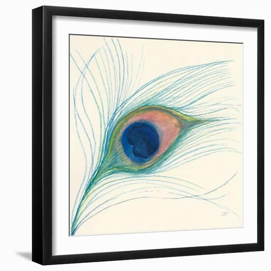 Peacock Feather I-Miranda Thomas-Framed Art Print