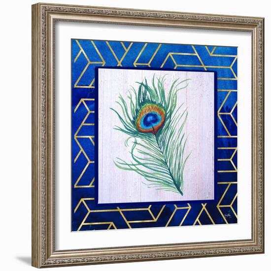 Peacock Feather II-Elizabeth Medley-Framed Art Print