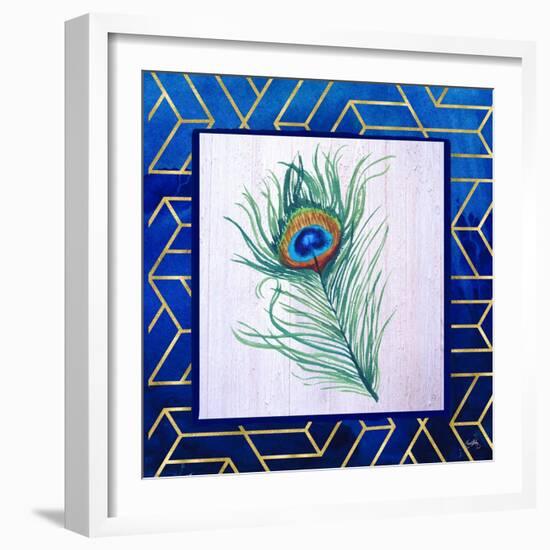 Peacock Feather II-Elizabeth Medley-Framed Art Print