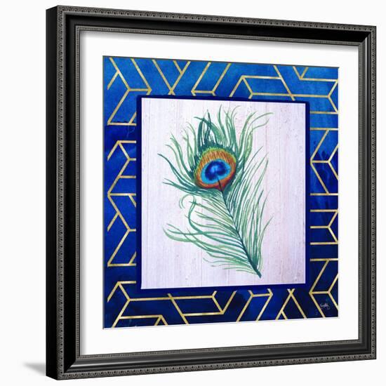 Peacock Feather II-Elizabeth Medley-Framed Art Print