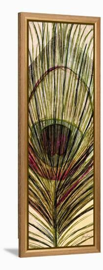 Peacock Feather II-Josefina-Framed Stretched Canvas