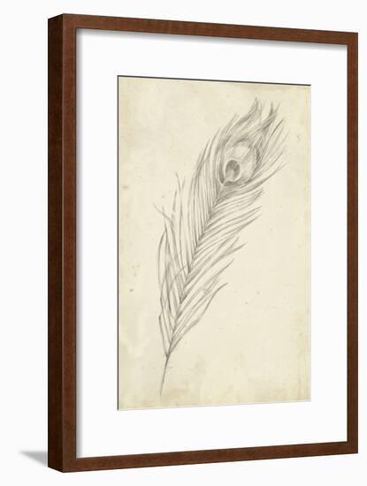 Peacock Feather Sketch II-Ethan Harper-Framed Art Print