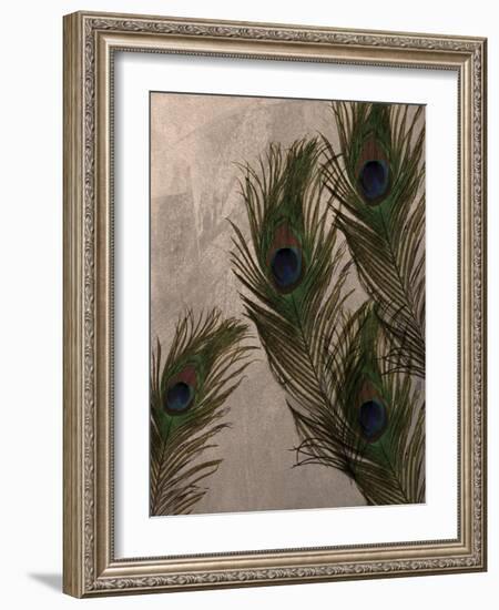 Peacock Feathers I-Natasha Wescoat-Framed Giclee Print