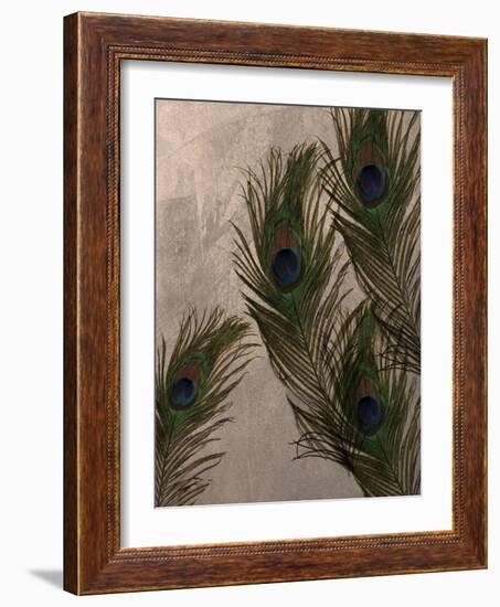 Peacock Feathers I-Natasha Wescoat-Framed Giclee Print