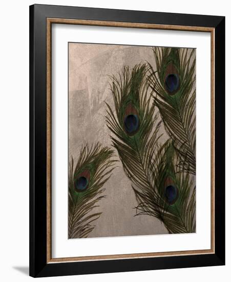 Peacock Feathers I-Natasha Wescoat-Framed Giclee Print