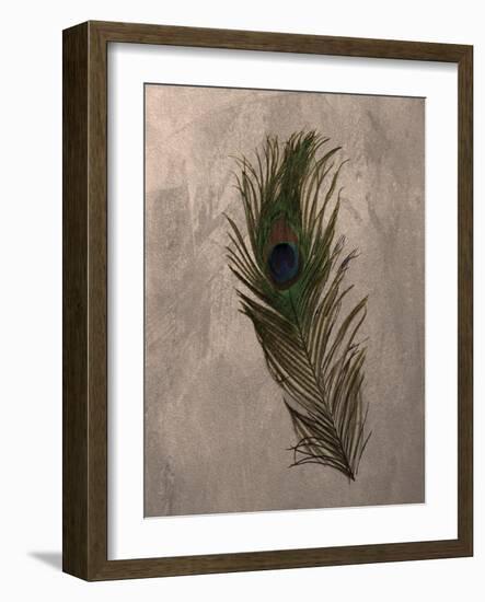 Peacock Feathers II-Natasha Wescoat-Framed Giclee Print
