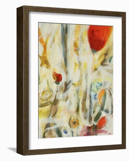 Peacock Floral I-Jodi Maas-Framed Giclee Print