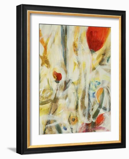 Peacock Floral I-Jodi Maas-Framed Giclee Print