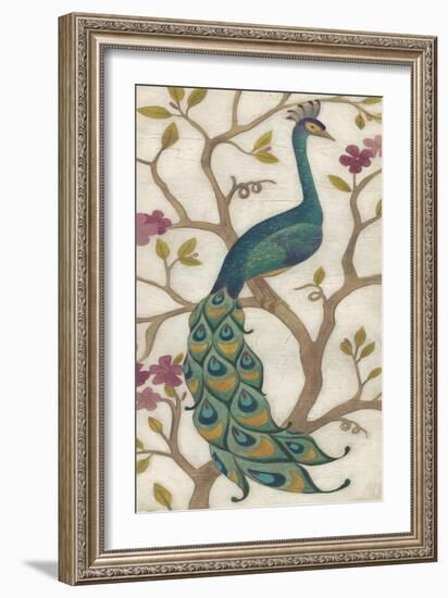 Peacock Fresco I-June Erica Vess-Framed Premium Giclee Print