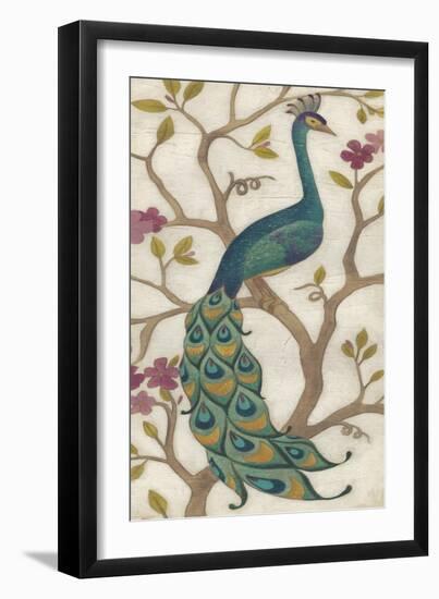 Peacock Fresco I-June Erica Vess-Framed Premium Giclee Print
