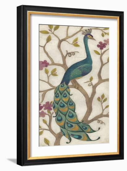 Peacock Fresco I-June Erica Vess-Framed Premium Giclee Print