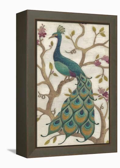 Peacock Fresco II-June Erica Vess-Framed Stretched Canvas