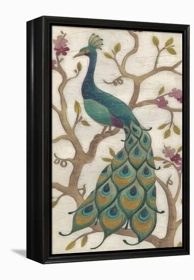 Peacock Fresco II-June Erica Vess-Framed Stretched Canvas