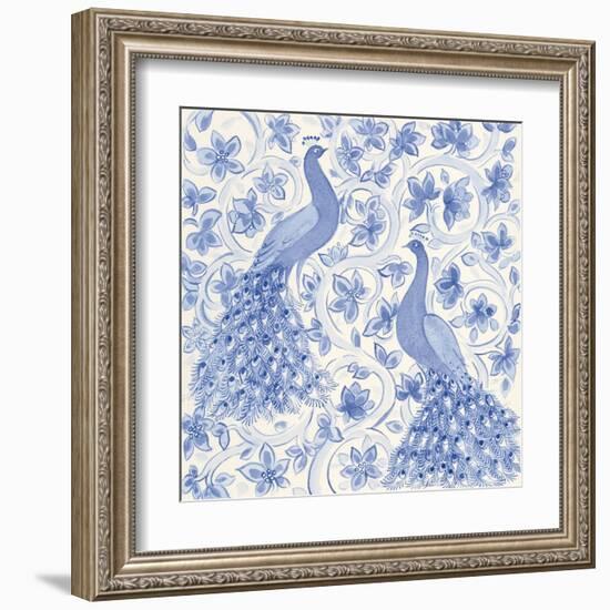 Peacock Garden II-Miranda Thomas-Framed Art Print