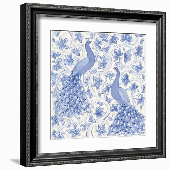 Peacock Garden II-Miranda Thomas-Framed Art Print