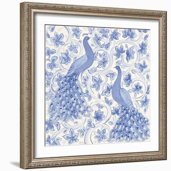 Peacock Garden II-Miranda Thomas-Framed Art Print