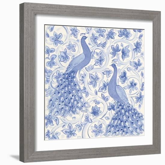 Peacock Garden II-Miranda Thomas-Framed Art Print