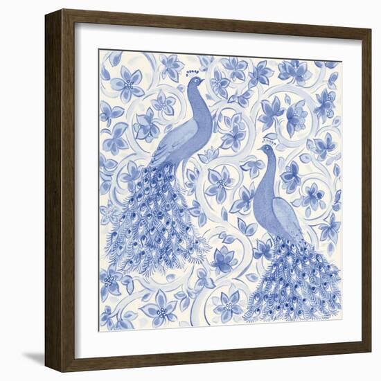 Peacock Garden II-Miranda Thomas-Framed Art Print