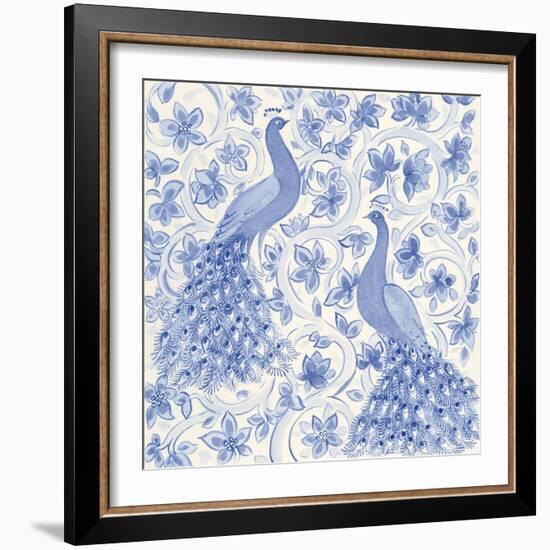 Peacock Garden II-Miranda Thomas-Framed Art Print