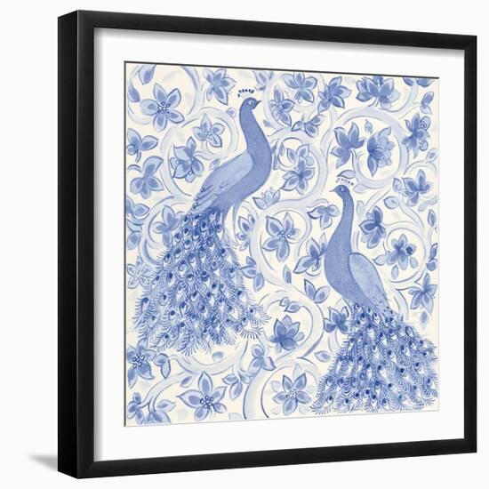 Peacock Garden II-Miranda Thomas-Framed Art Print