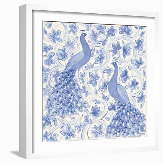 Peacock Garden II-Miranda Thomas-Framed Art Print