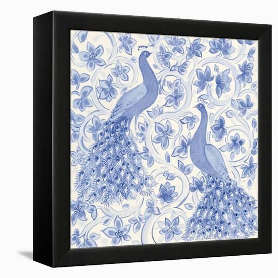 Peacock Garden II-Miranda Thomas-Framed Stretched Canvas