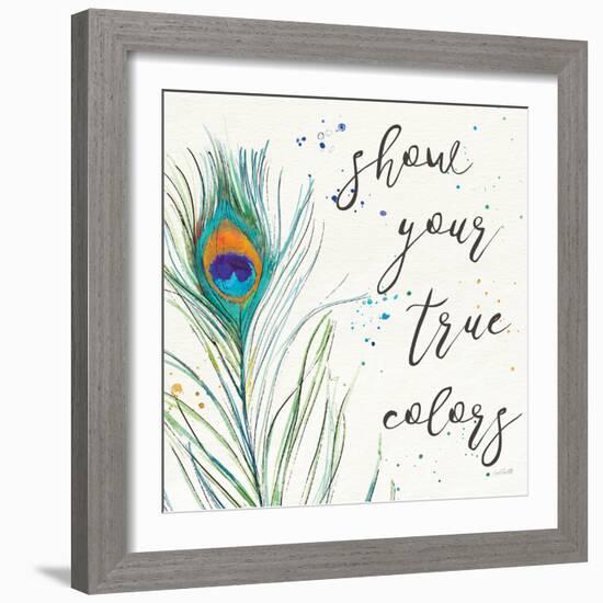 Peacock Garden VII-Anne Tavoletti-Framed Art Print