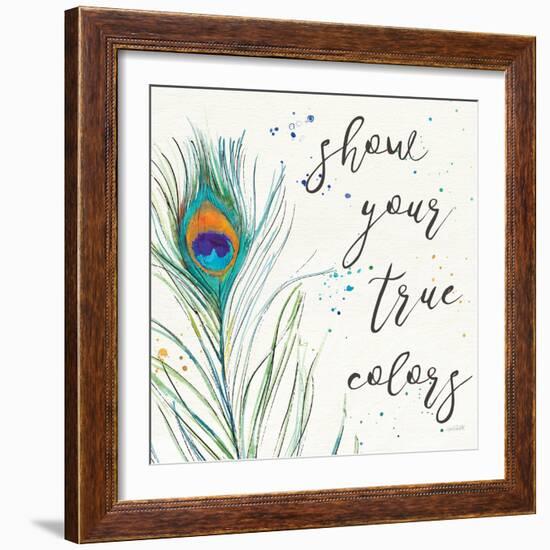 Peacock Garden VII-Anne Tavoletti-Framed Art Print