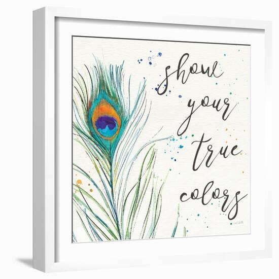 Peacock Garden VII-Anne Tavoletti-Framed Art Print