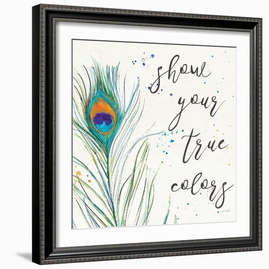 Peacock Garden VII-Anne Tavoletti-Framed Art Print