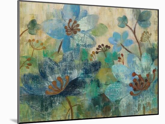 Peacock Garden White Flowers-Silvia Vassileva-Mounted Art Print