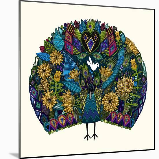 Peacock Garden-Sharon Turner-Mounted Art Print