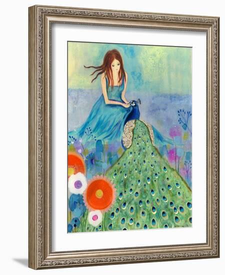 Peacock Garden-Wyanne-Framed Giclee Print
