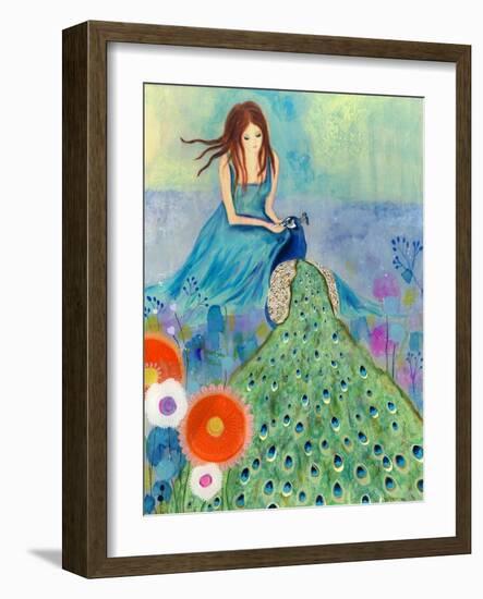 Peacock Garden-Wyanne-Framed Giclee Print