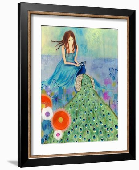 Peacock Garden-Wyanne-Framed Giclee Print