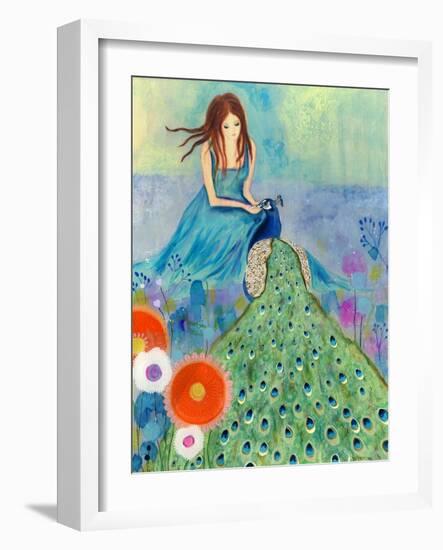 Peacock Garden-Wyanne-Framed Giclee Print