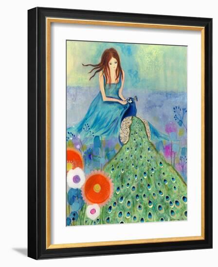 Peacock Garden-Wyanne-Framed Giclee Print