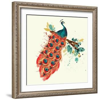 Peacock I-Sara Berrenson-Framed Art Print