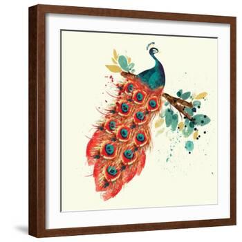 Peacock I-Sara Berrenson-Framed Art Print