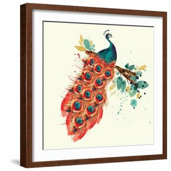 Peacock I-Sara Berrenson-Framed Art Print