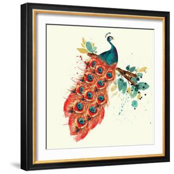 Peacock I-Sara Berrenson-Framed Art Print