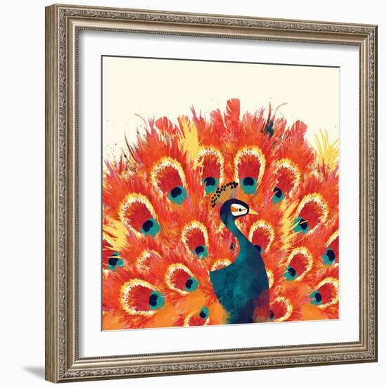 Peacock II-Sara Berrenson-Framed Art Print