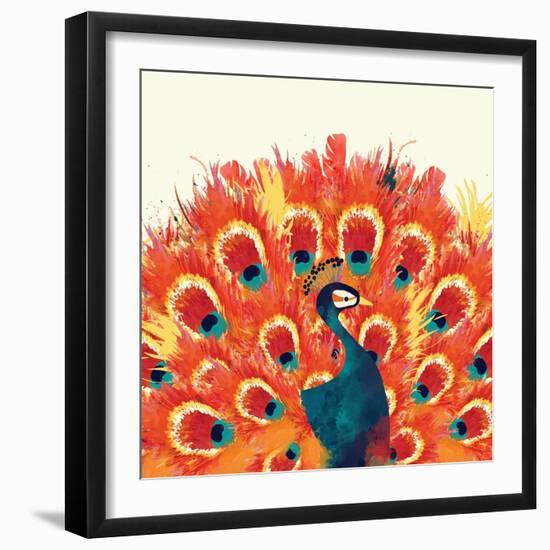 Peacock II-Sara Berrenson-Framed Art Print