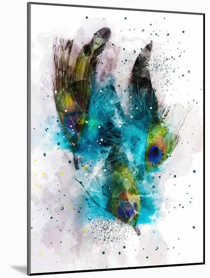 Peacock II-Chamira Young-Mounted Art Print