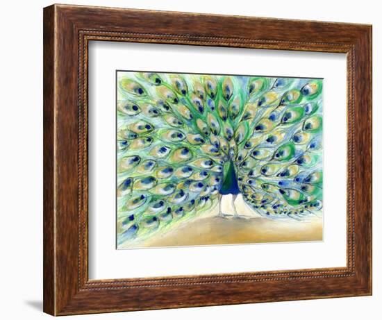 Peacock in San Diego 2, 2013-Nancy Moniz-Framed Photographic Print