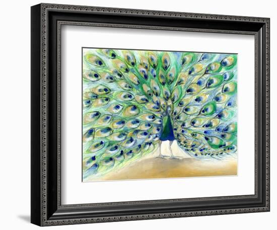 Peacock in San Diego 2, 2013-Nancy Moniz-Framed Photographic Print