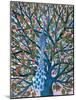 Peacock in Tree-Tamas Galambos-Mounted Giclee Print