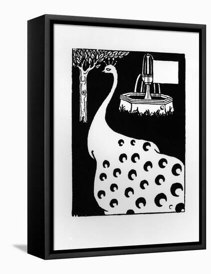 Peacock Motif, from Le Morte D'Arthur-Aubrey Beardsley-Framed Premier Image Canvas